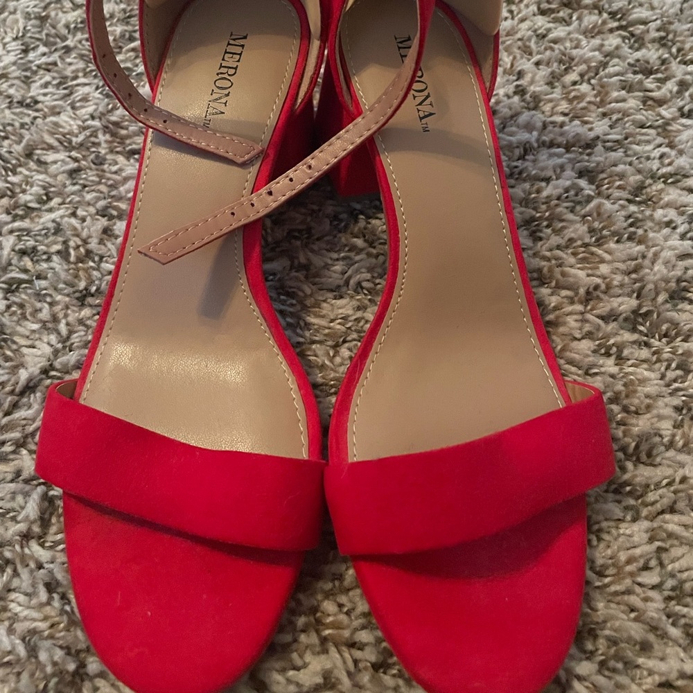Red short heels